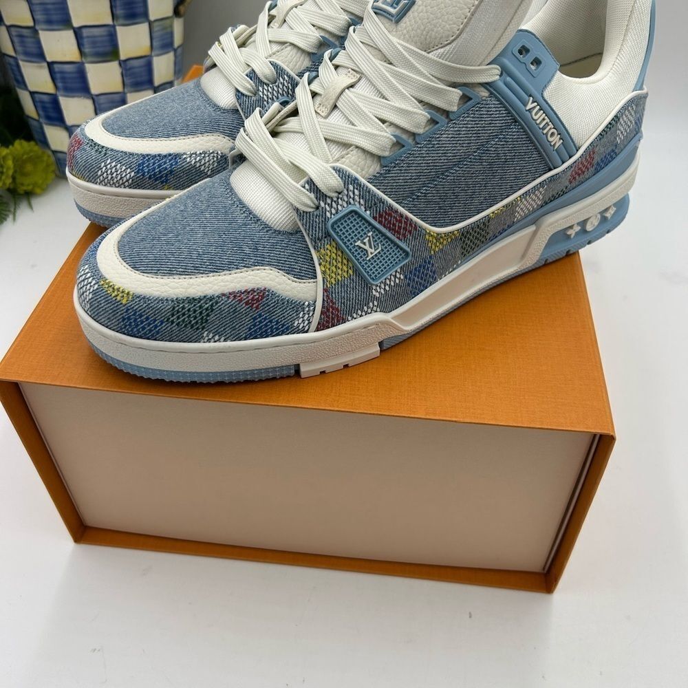 Men’s Louis Vuitton X Murakami trainer sneakers size 10 fits 11 US made Italy - Picture 6 of 12